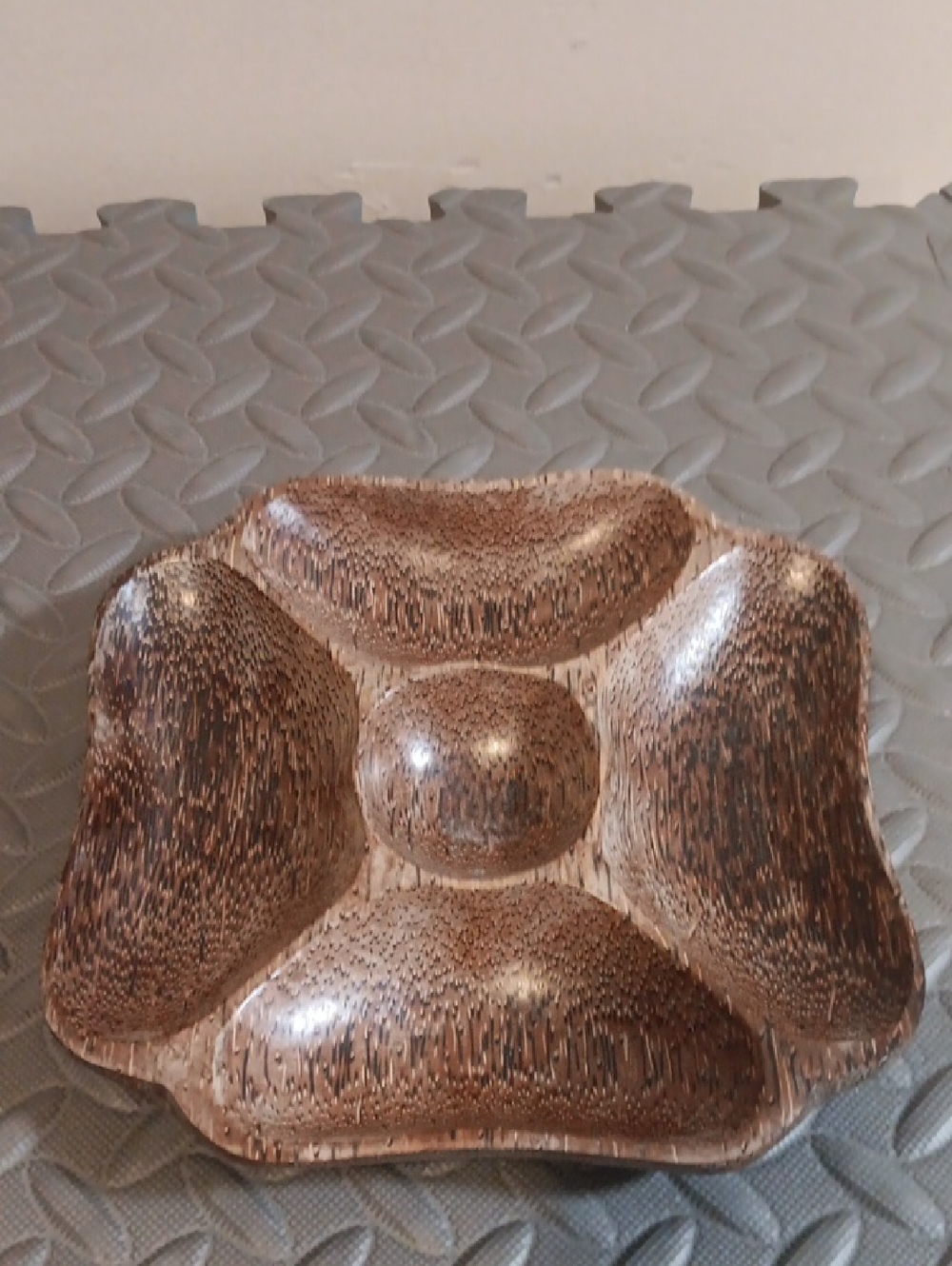 Coconut Floral Serving Platter